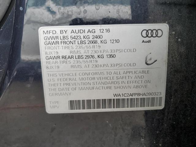 Photo 14 from auction – 2017 AUDI Q5 PREMIUM with VIN WA1C2AFP8HA090323