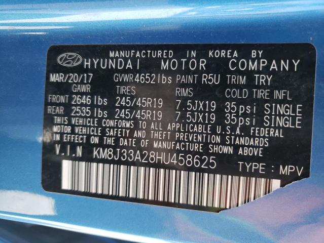 Photo 14 from auction – 2017 HYUNDAI TUCSON LIM with VIN KM8J33A28HU458625