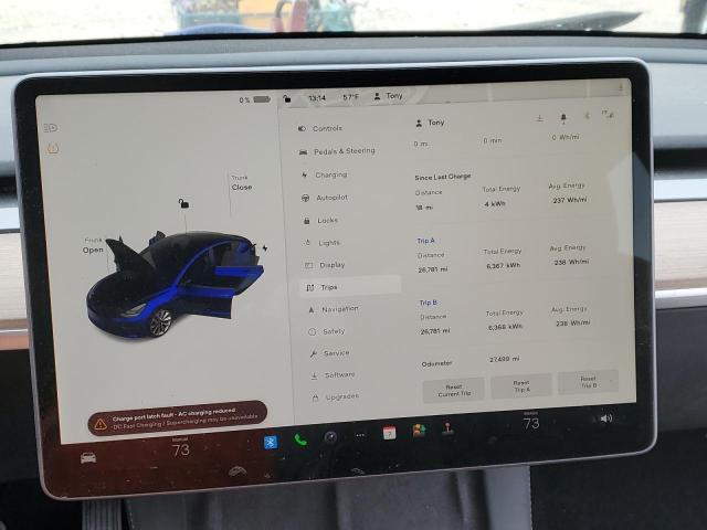 Photo 9 from auction – 2022 TESLA MODEL 3 with VIN 5YJ3E1EA9NF289930