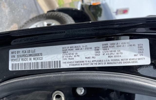 Photo 10 from auction – 2021 RAM 2500 TRADE with VIN 3C6UR5CL9MG580870