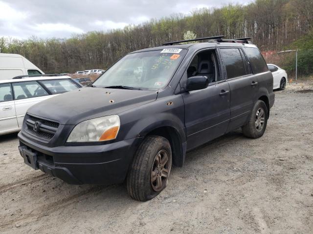 HONDA PILOT EXL 2005 with VIN 5FNYF18535B008111 - Photo from auction