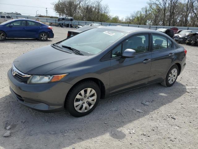 HONDA CIVIC LX 2012 with VIN 2HGFB2F54CH557210 - Photo from auction