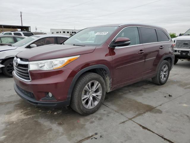 TOYOTA HIGHLANDER 2014 con VIN 5TDKKRFH5ES007793 - Foto de la subasta