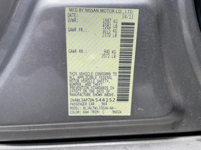 Photo 10 from auction – 2013 NISSAN ALTIMA 3.5 with VIN 1N4BL3AP7DN544152