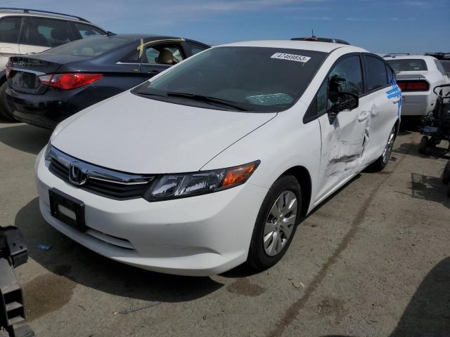 HONDA CIVIC LX 2012 with VIN 19XFB2F55CE344728 - Photo from auction