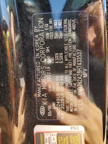 Photo 14 from auction – 2017 KIA SOUL with VIN KNDJN2A28H7433537