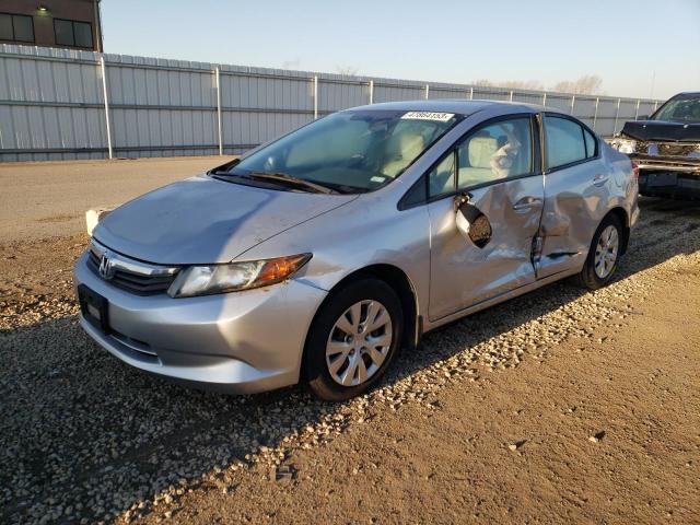 HONDA CIVIC LX 2012 with VIN 2HGFB2F53CH590411 - Photo from auction