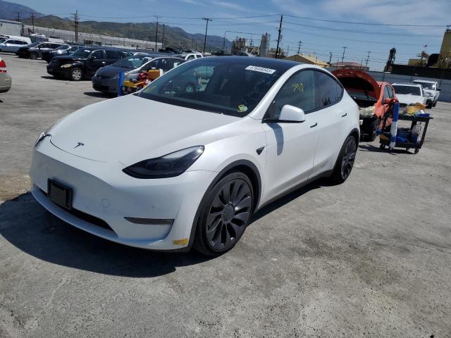 TESLA MODEL Y 2022 with VIN 7SAYGDEF0NF326959 - Photo from auction