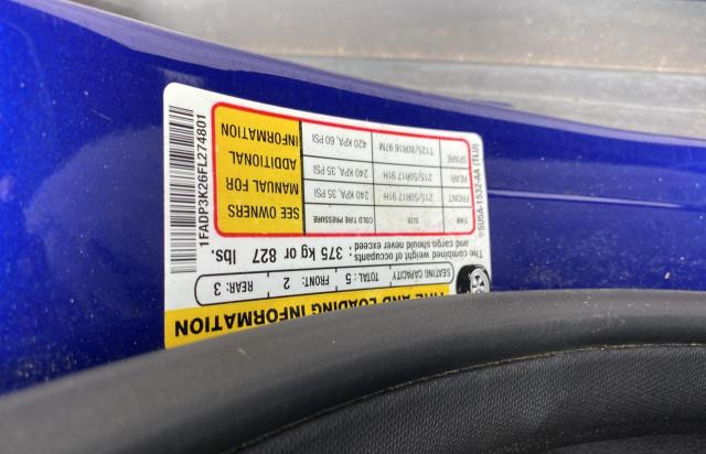 Photo 10 from auction – 2015 FORD FOCUS SE with VIN 1FADP3K26FL274801