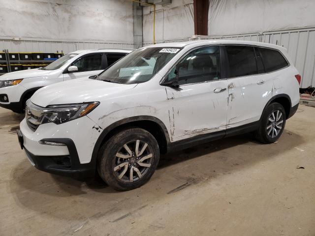 HONDA PILOT EXL 2022 with VIN 5FNYF6H5XNB087502 - Photo from auction