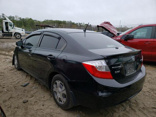 Photo 2 from auction – 2012 HONDA CIVIC HYBR with VIN JHMFB4F34CS006162