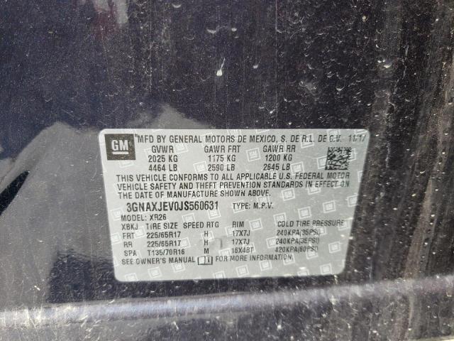 Photo 14 from auction – 2018 CHEVROLET EQUINOX LT with VIN 3GNAXJEV0JS560631