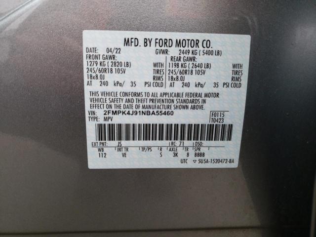 صورة رقم 14 من المزاد - 2022 FORD EDGE SEL مع VIN 2FMPK4J91NBA55460