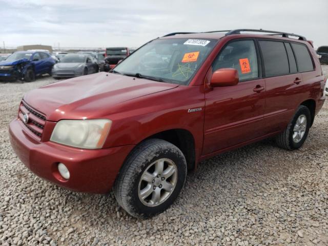 TOYOTA HIGHLANDER 2002 with VIN JTEHF21A620080486 - Photo from auction