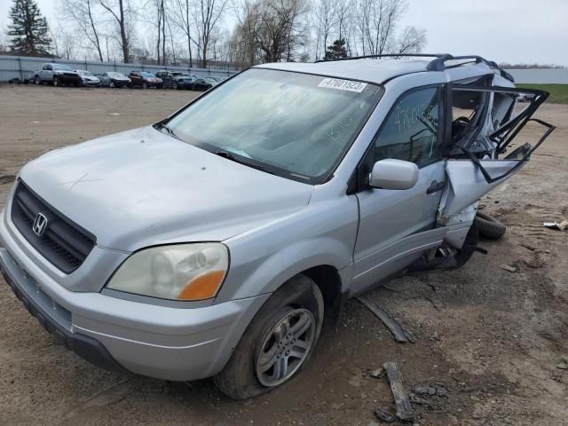 HONDA PILOT EXL 2004 with VIN 2HKYF18524H540885 - Photo from auction