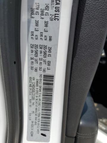 Photo 14 from auction – 2020 DODGE DURANGO GT with VIN 1C4RDHDG6LC213281