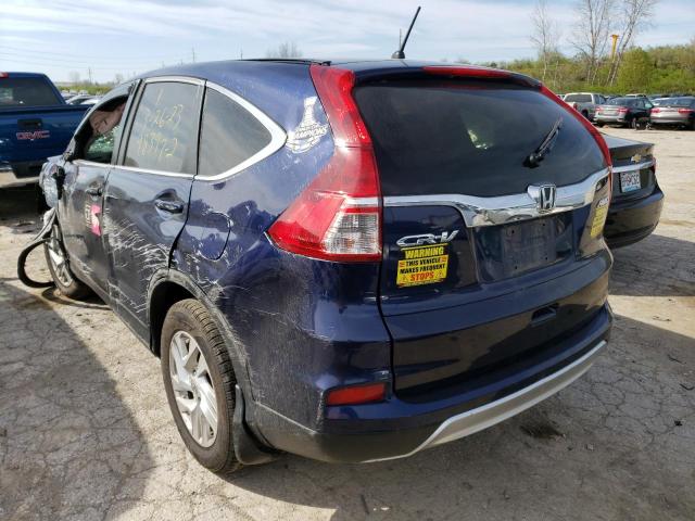 Photo 2 from auction – 2016 HONDA CR-V EX with VIN 5J6RM4H59GL026294