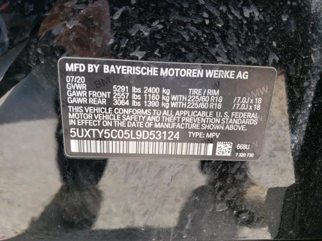 Photo 14 from auction – 2020 BMW X3 XDRIVE3 with VIN 5UXTY5C05L9D53124