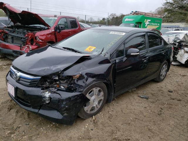 HONDA CIVIC HYBR 2012 with VIN JHMFB4F34CS006162 - Photo from auction
