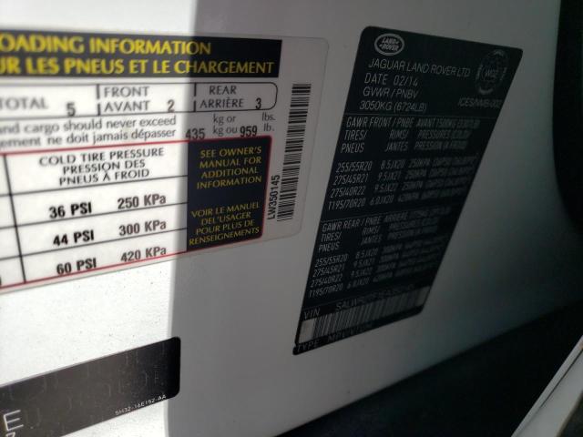 Photo 14 from auction – 2014 LAND ROVER RANGE ROVE with VIN SALWR2TF1EA350145