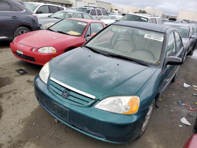HONDA CIVIC LX 2001 with VIN 2HGES15561H557486 - Photo from auction
