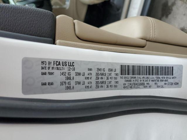 Photo 14 from auction – 2019 JEEP GRAND CHER with VIN 1C4RJFBG4KC636858