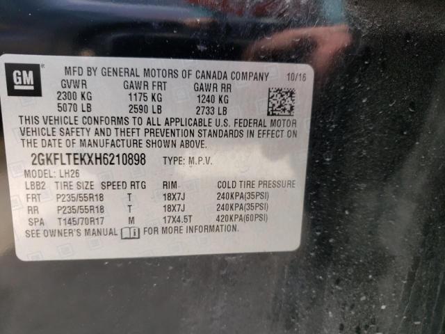 Photo 14 from auction – 2017 GMC TERRAIN SL with VIN 2GKFLTEKXH6210898