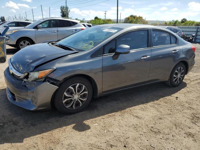 HONDA CIVIC LX 2012 with VIN 19XFB2F58CE022259 - Photo from auction