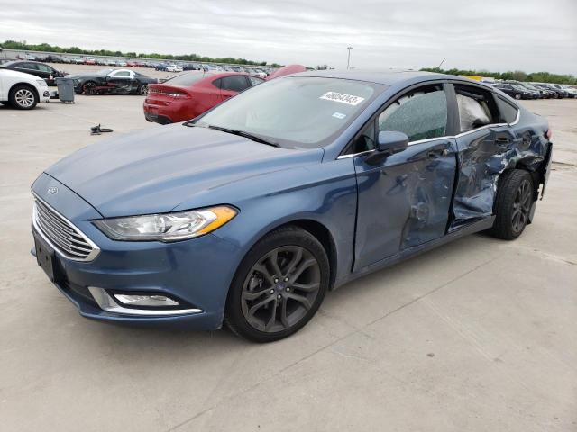 FORD FUSION SE 2018 with VIN 3FA6P0HD8JR255970 - Photo from auction