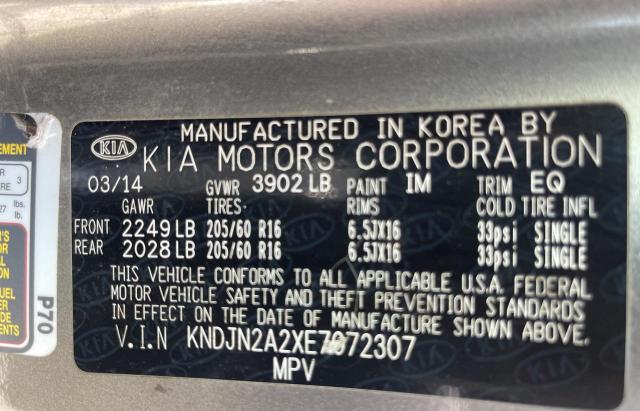 Фото 10 с аукциона – 2014 KIA SOUL с VIN KNDJN2A2XE7072307