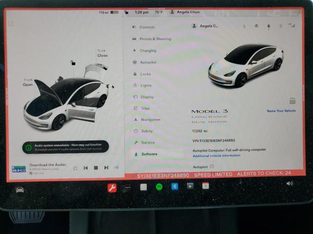 Photo 9 from auction – 2022 TESLA MODEL 3 with VIN 5YJ3E1EB3NF248850