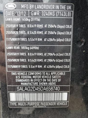 Photo 14 from auction – 2013 LAND ROVER LR4 HSE with VIN SALAG2D45DA658740