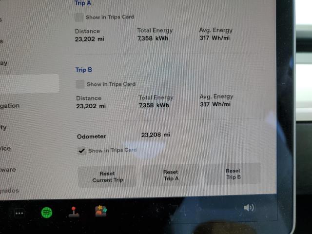 Photo 9 from auction – 2022 TESLA MODEL Y with VIN 7SAYGDEF7NF340566