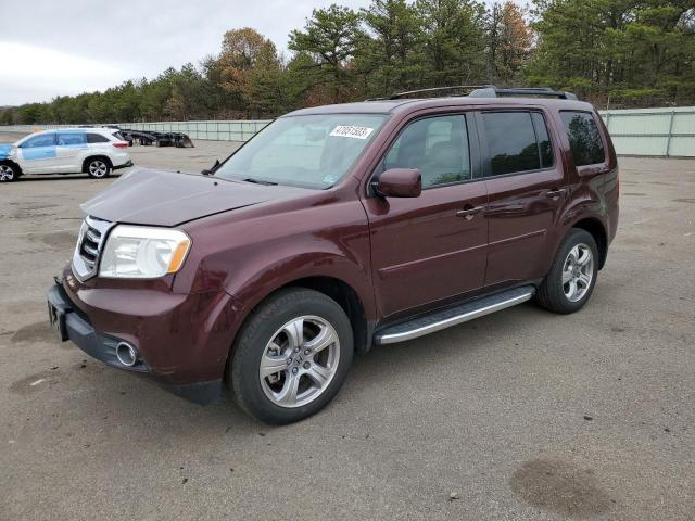 HONDA PILOT EXL 2013 with VIN 5FNYF4H59DB022286 - Photo from auction