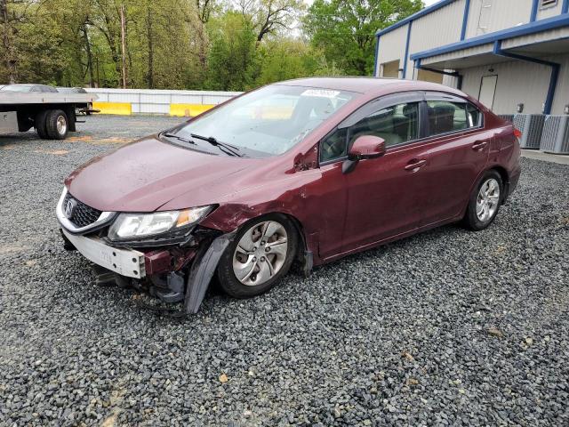HONDA CIVIC LX 2013 with VIN 2HGFB2F55DH511791 - Photo from auction