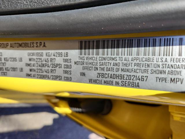 Photo 10 from auction – 2014 FIAT 500L TREKK with VIN ZFBCFADH9EZ021467