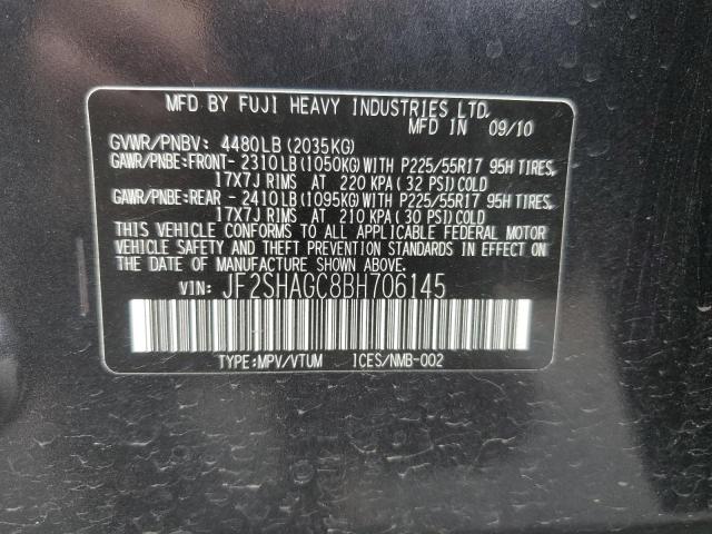 Photo 14 from auction – 2011 SUBARU FORESTER T with VIN JF2SHAGC8BH706145
