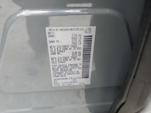 Photo 14 from auction – 2022 NISSAN PATHFINDER with VIN 5N1DR3DK9NC261228