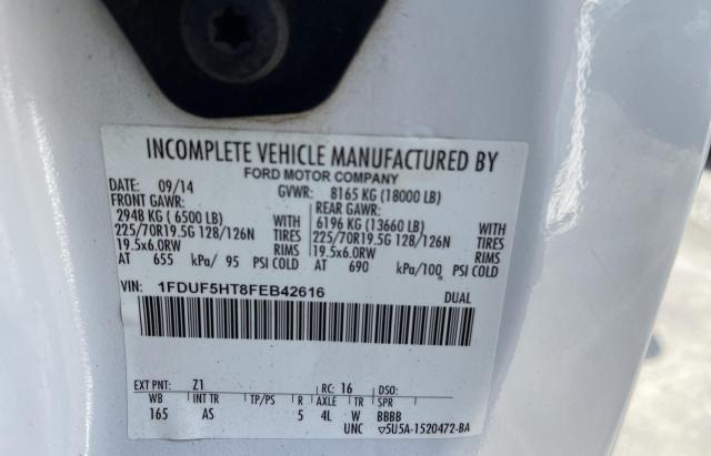 Photo 10 from auction – 2015 FORD F550 SUPER with VIN 1FDUF5HT8FEB42616