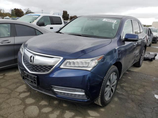 ACURA MDX TECHNO 2014 with VIN 5FRYD3H44EB016368 - Photo from auction