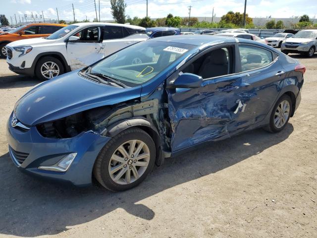 HYUNDAI ELANTRA SE 2016 with VIN KMHDH4AE2GU511011 - Photo from auction