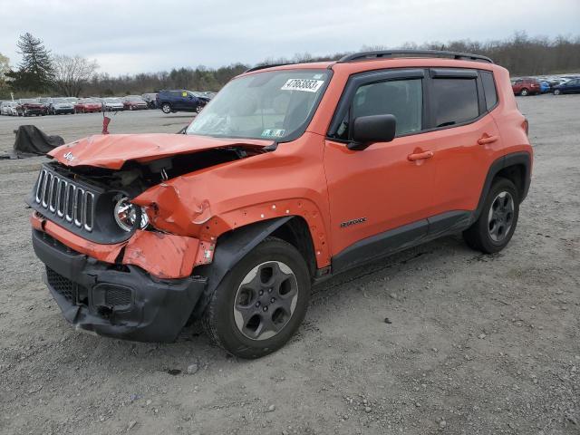 JEEP RENEGADE S 2017 with VIN ZACCJBAB9HPG15528 - Photo from auction