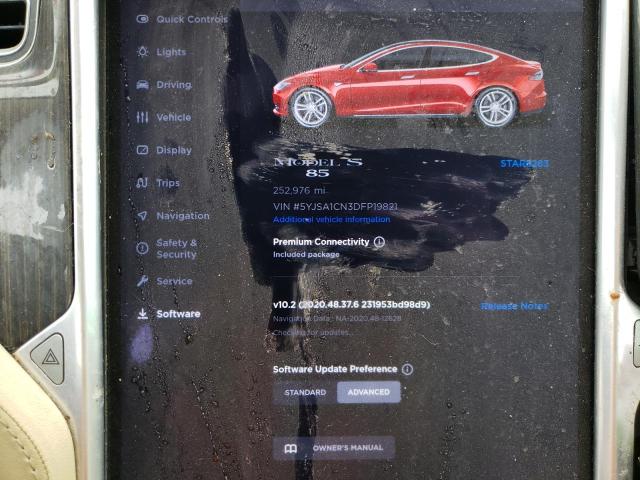 Photo 9 from auction – 2013 TESLA MODEL S with VIN 5YJSA1CN3DFP19821