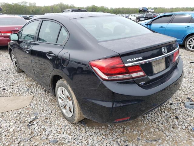 Photo 2 from auction – 2013 HONDA CIVIC LX with VIN 19XFB2F50DE088256