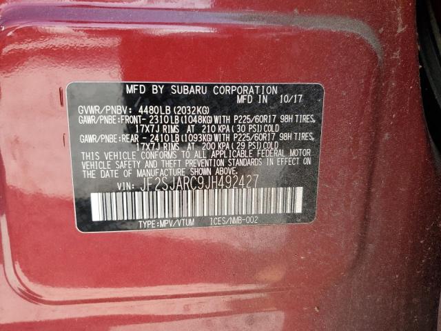 Photo 14 from auction – 2018 SUBARU FORESTER 2 with VIN JF2SJARC9JH492427