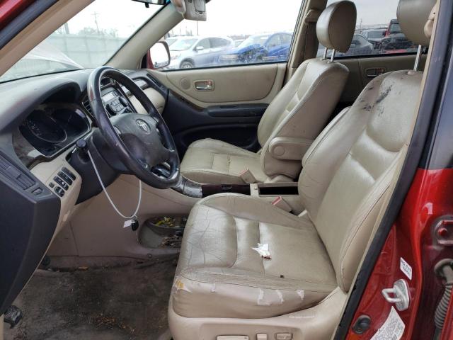 Photo 7 from auction – 2002 TOYOTA HIGHLANDER with VIN JTEHF21A620080486