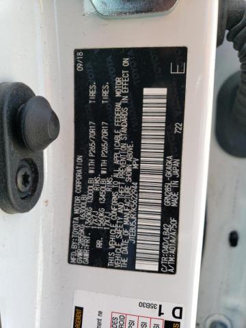Photo 14 from auction – 2019 TOYOTA 4RUNNER SR with VIN JTEBU5JR7K5622944