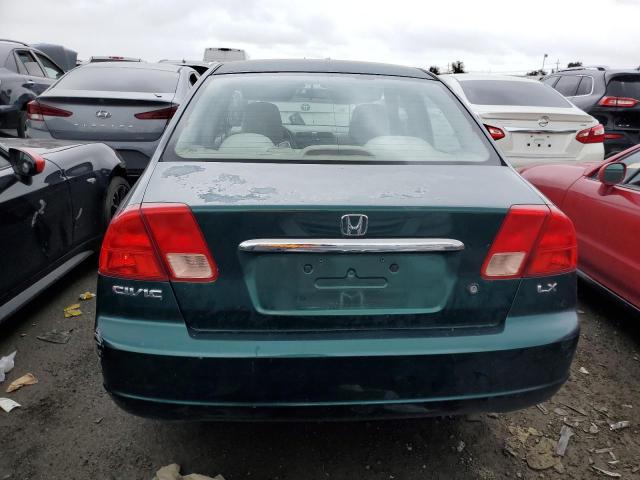 Photo 6 from auction – 2001 HONDA CIVIC LX with VIN 2HGES15561H557486