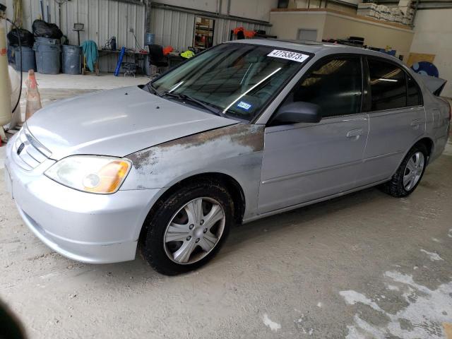 HONDA CIVIC EX 2001 with VIN 1HGES267X1L052253 - Photo from auction
