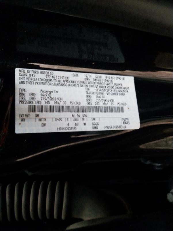Фото 10 с аукциона – 2014 FORD FOCUS SE с VIN 1FADP3F21EL460934